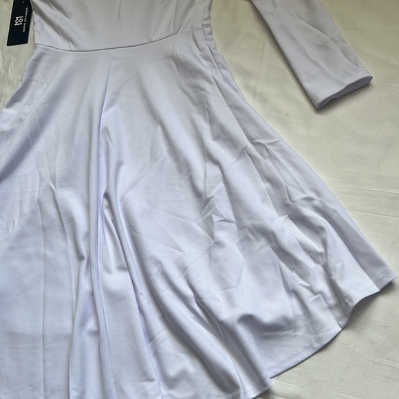 Chic One-Shoulder White Dress - Picture 12 of 12